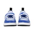 Moschino Kids Boy s White & Blue Sneaker Online Hot Sale