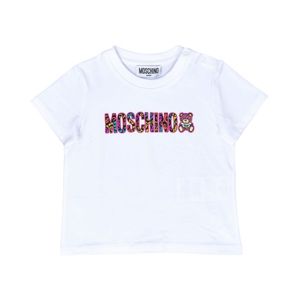 Moschino Kids Baby Girl s White T-Shirt For Sale