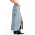 Replay Women s Workwear long skirt in denim Hot on Sale