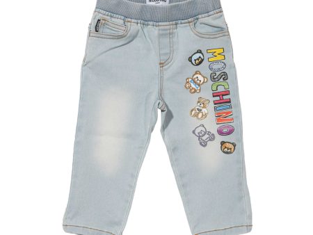 Moschino Kids Baby Girl s Blue Trouser Online