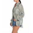 Replay Women s Atelier Replay viscose shirt with all-over print For Cheap