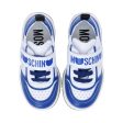 Moschino Kids Boy s White & Blue Sneaker Online Hot Sale