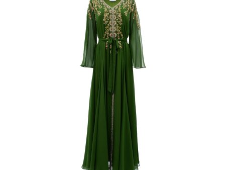 Shaira Women s Olive Green Kaftan For Sale