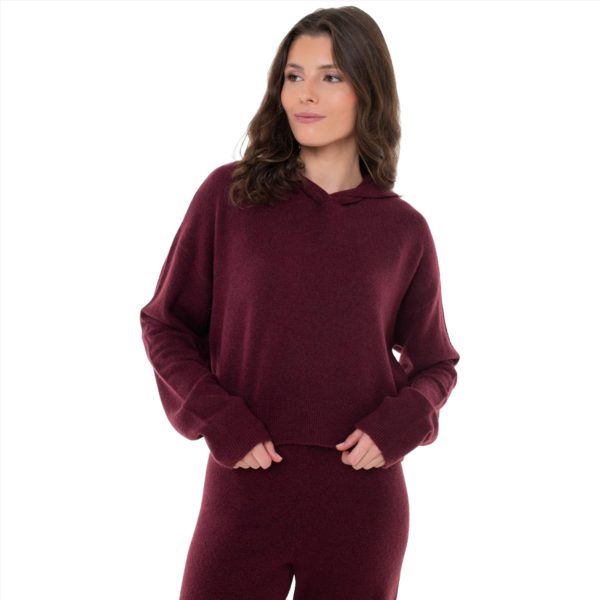 Calvin Klein Women s Red Long Sleeve Hoodie Online Sale