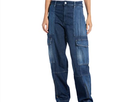 Replay Women s Over Size Dark Indigo Jean Hot on Sale