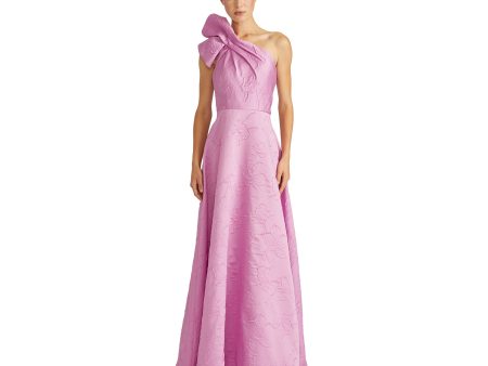 Ml By Monique Lhuillier Women s Amira Soft Orchid Long Dress For Sale