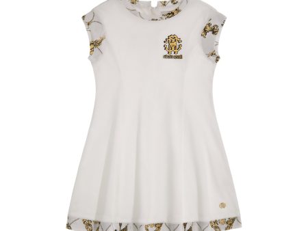 Roberto Cavalli Kids Girl s White Dress Hot on Sale