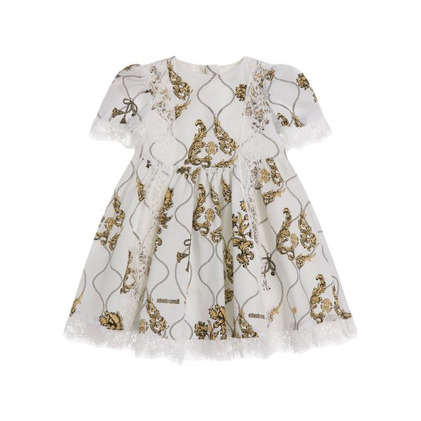 Roberto Cavalli Kids Baby Girl s White Dress Supply