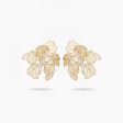 Les Nereides Openwork Petal Iris Post Earrings on Sale