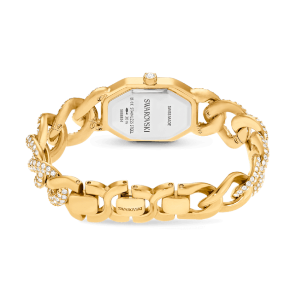 Swarovski Dextera Chain watch, Crystal bracelet, Gold tone, Gold-tone finish Online now