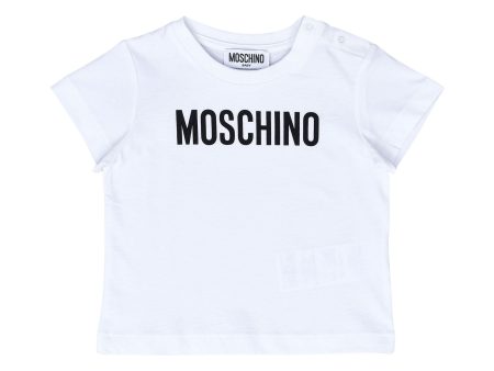 Moschino Kids Babies Cotton T-shirt With Logo Online now