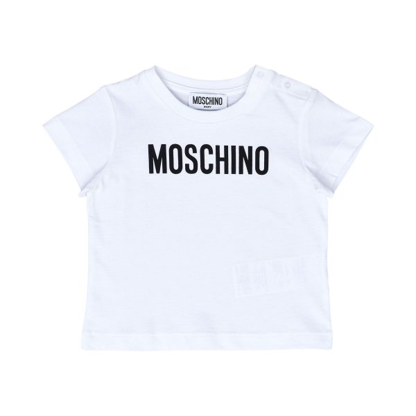 Moschino Kids Babies Cotton T-shirt With Logo Online now