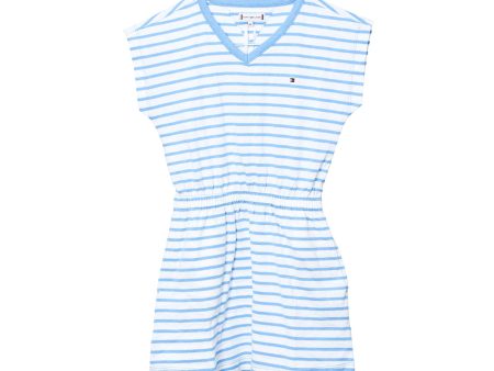 Tommy Hilfiger Kids Girl s White & Blue Dress Online Sale