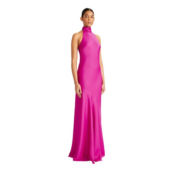 Ml By Monique Lhuillier Women s Caroline Berry Long Dress Online