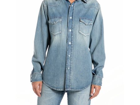 Replay Women s Atelier Jeans Shirt Online Sale