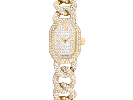 Swarovski Dextera Chain watch, Crystal bracelet, Gold tone, Gold-tone finish Online now