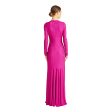 Ml By Monique Lhuillier Women s Diana Berry Long Dress on Sale