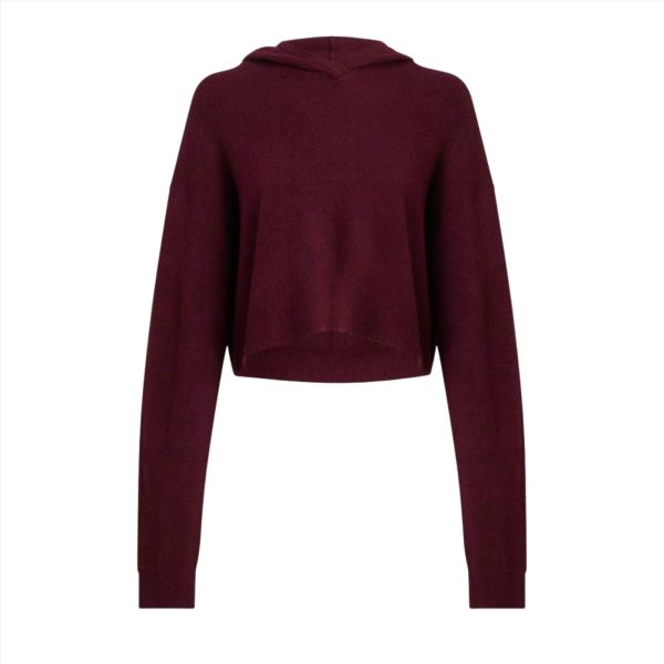 Calvin Klein Women s Red Long Sleeve Hoodie Online Sale