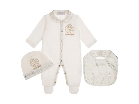 Roberto Cavalli Kids New Born Sleepsuit Set Sale