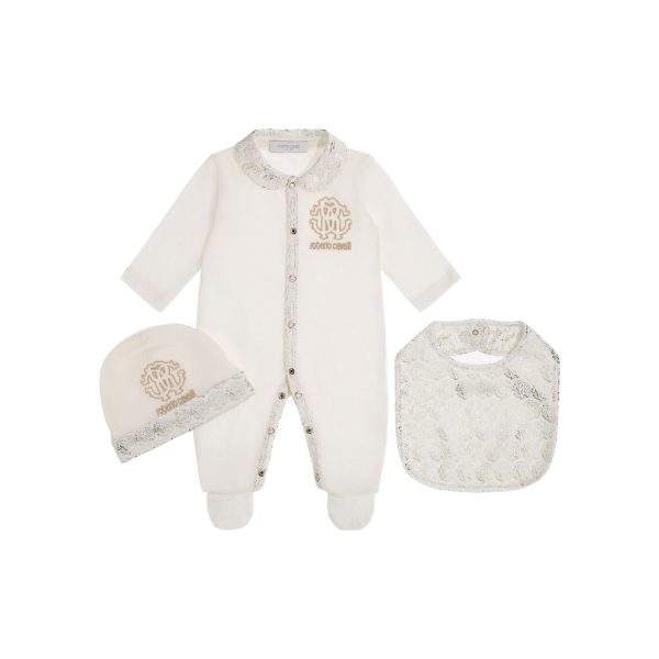 Roberto Cavalli Kids New Born Sleepsuit Set Sale