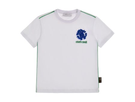 Roberto Cavalli Kids Boy s White T-Shirt Online now