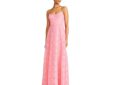 Ml By Monique Lhuillier Women s Linda Petal Pink Long Dress Hot on Sale