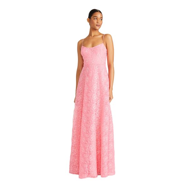 Ml By Monique Lhuillier Women s Linda Petal Pink Long Dress Hot on Sale