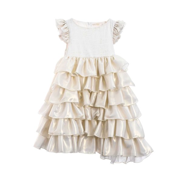 Alviero Martini Kids Girl s Gold Dress Online Sale