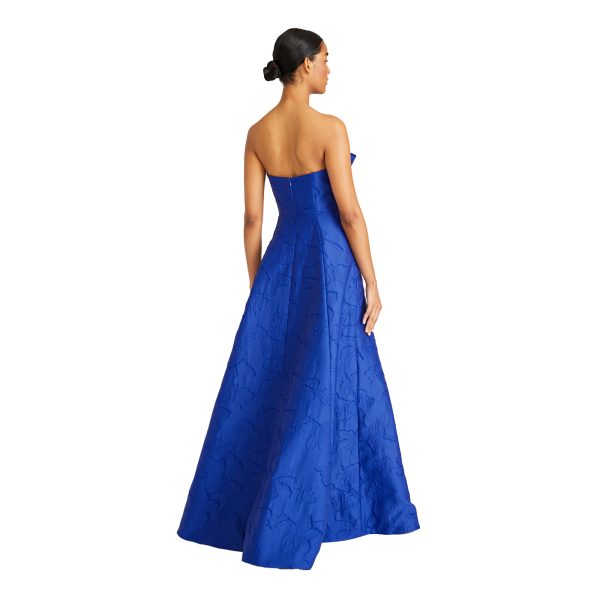 Ml By Monique Lhuillier Women s Aliana Cobalt Blue Long Dress Hot on Sale