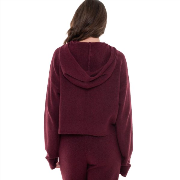 Calvin Klein Women s Red Long Sleeve Hoodie Online Sale