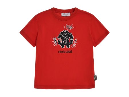 Roberto Cavalli Kids Boy s Red T-Shirt Online