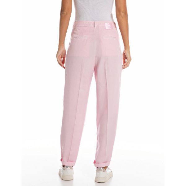 Replay Women s Carrot fit Trouser with Pleats on Sale