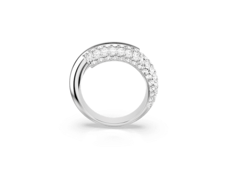 Swarovski Dextera Band Ring White, Rhodium plated Online now