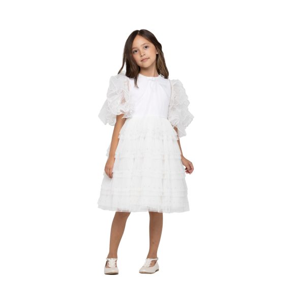 Piccola Speranza Kids Girl s Off-White Dress Hot on Sale