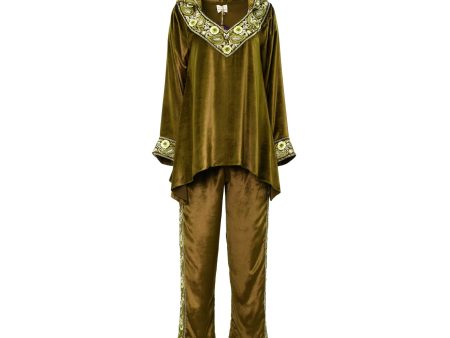 Mijade Fashion Women s Olive Green Kaftan, Free Size on Sale