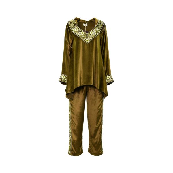 Mijade Fashion Women s Olive Green Kaftan, Free Size on Sale