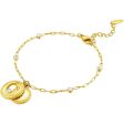 Police Amour Gold Plated Ladies Bracelet With Charms and Crystals Fashion