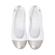 Elie Saab Kids Girl s White & Gold Ballerina Cheap