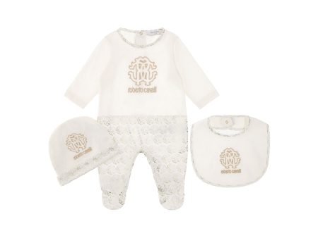 Roberto Cavalli Kids New Born Sleepsuit Set Cheap