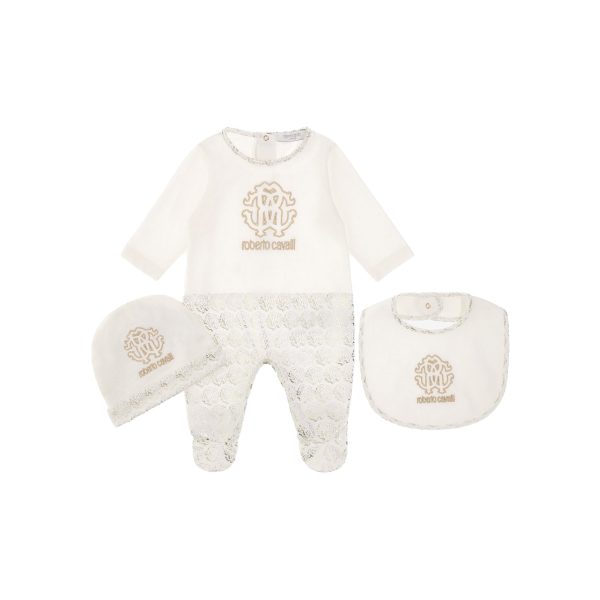 Roberto Cavalli Kids New Born Sleepsuit Set Cheap