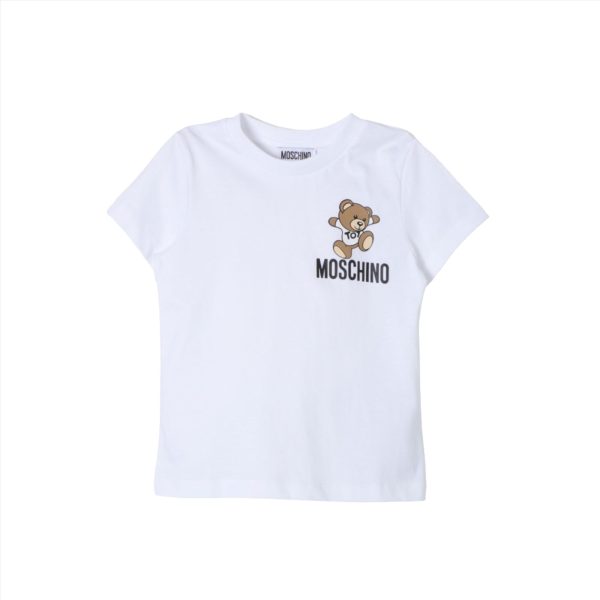 Moschino Kids Boy s Teddy Bear Logo T-Shirt For Discount