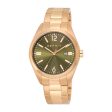 Esprit Mason II Gents Green Diat Stainless Stee Rose Gold Watch Online