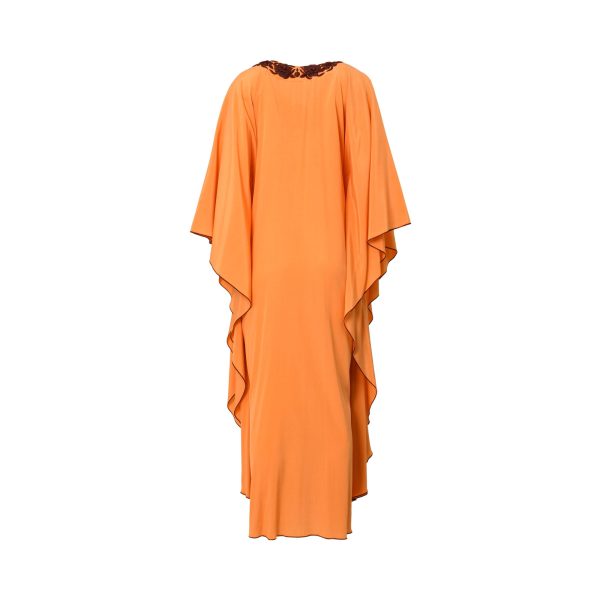 Mijade Fashion Women s Orange Kaftan, Free size For Discount