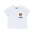 Moschino Kids Baby Boy T-shirt with Teddy Bear and Logo Online Hot Sale