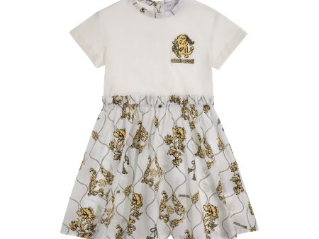 Roberto Cavalli Kids Girl s White Dress Online