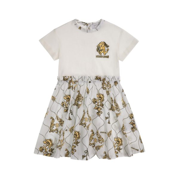 Roberto Cavalli Kids Girl s White Dress Online