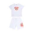 Just Cavalli Kids Boy s White Set of T-Shirt & Bermuda Sale