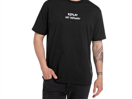 Replay Men s Relaxed fit t-shirt with print Discount