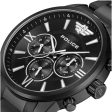 Police Avondale Gents Black Dial Stainless Steel Black Watch Discount