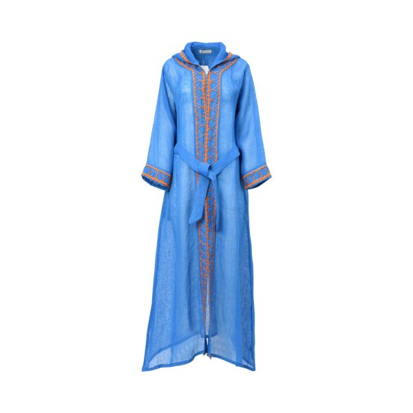 Kaftish Women s Blue Kaftan, Free Size For Discount